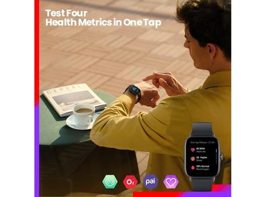 SMARTWATCH AMAZFIT VIDRIO NEGRO GTS 3 SE 1.75' GPS + CELULAR - 4
