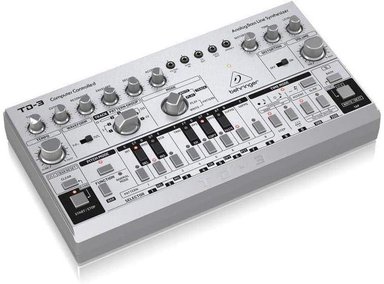 BEHRINGER SINTETIZADOR ANALÓGICO DE LÍNEA DE GRAVES TD-3-SR - EFECTOS DE DISTORSIÓN, SECUENCIADOR 16 PASOS. - 2