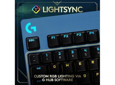 TECLADO LOGITECH G MECÁNICO PRO JUEGOS , DISEÑO PORTÁTIL, TECLAS RGB LIGHTSYNC, EDICIÓN LEAGUE OF LEGENDS - 5