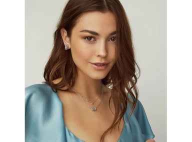 COLLAR KENDRA SCOTT 4217717618 CON DIJE MUJER CHAPADO EN ORO 14 QUILATES ELISA JOYERÍA MODA - 4