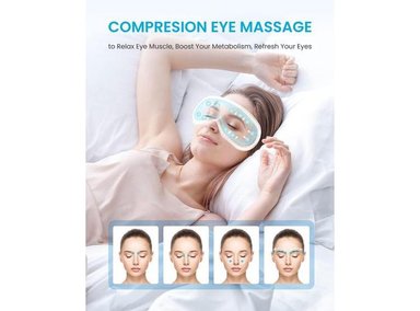 MASAJEADOR UNALUKA EM001RS OJOS RENPHO EYERIS1 CON COMPRESIÓN, BLUETOOTH Y CONTROL REMOTO. IDEAL PARA MIGRAÑAS - 2