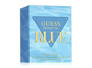 PERFUME GUESS SEDUCTIVE BLUE PARA MUJER, FRAGANCIA FLORAL AFRUTADA 30ML - 5