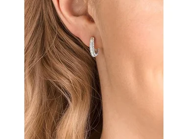 AROS SWAROVSKI CON DISEÑO EN CRISTAL CLARO Y PAVÉ, IDEALES PARA COMPLEMENTAR TU COLECCIÓN - 4