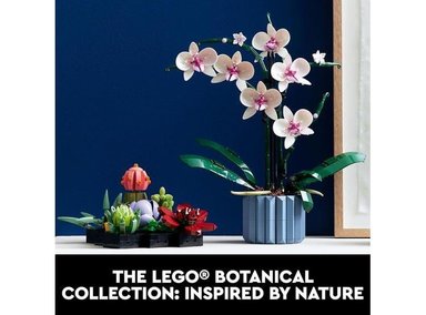 LEGO BOTANICALS ORCHID - CONSTRUCCIÓN DECORATIVA DE FLORES ARTIFICIALES PARA ADULTOS MAYORES DE 18 AÑOS - 5