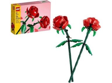 LEGO KIT DE ROSAS PARA DECORACIÓN DEL HOGAR Y REGALO, PARTE DE LA COLECCIÓN BOTÁNICA - 1