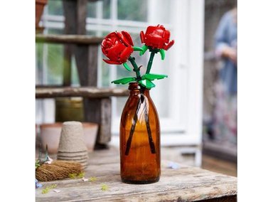 LEGO KIT DE ROSAS PARA DECORACIÓN DEL HOGAR Y REGALO, PARTE DE LA COLECCIÓN BOTÁNICA - 4