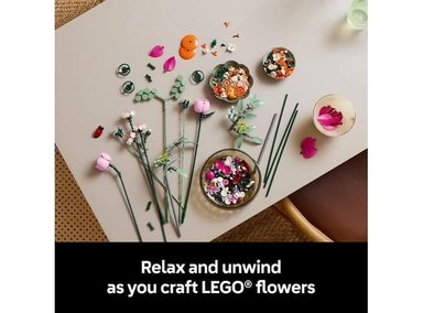 LEGO BOTANICALS RAMO DE FLORES ROSAS, KIT DE CONSTRUCCIÓN PARA ADULTOS, DECORACIÓN IDEAL PARA EL HOGAR - 2