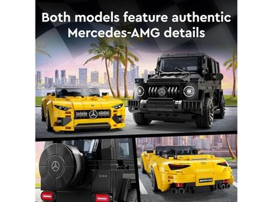 JUEGO ARMABLE LEGO 6470549 SPEED CHAMPIONS CON AUTOS MERCEDES-AMG G 63 Y SL 63 NIÑOS CON 2 FIGURAS CONDUCTOR - 2