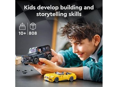 JUEGO ARMABLE LEGO 6470549 SPEED CHAMPIONS CON AUTOS MERCEDES-AMG G 63 Y SL 63 NIÑOS CON 2 FIGURAS CONDUCTOR - 4