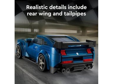 FIGURA COLECCIONABLE LEGO 6470541 SPEED CHAMPIONS FORD MUSTANG DARK HORSE SPORTS CAR COLECCIONISTAS Y NIÑOS - 3