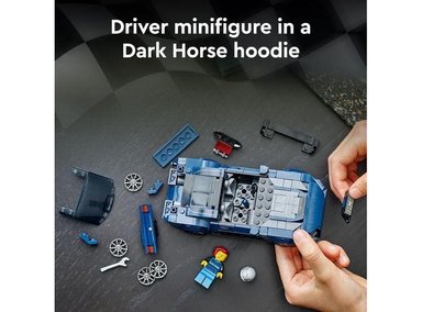 FIGURA COLECCIONABLE LEGO 6470541 SPEED CHAMPIONS FORD MUSTANG DARK HORSE SPORTS CAR COLECCIONISTAS Y NIÑOS - 5