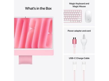 IMAC APPLE M4 CHIP WITH 8 CORE CPU AND 8 CORE GPU PINK / 16GB Y 256GB - 5