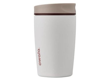 VASO OWALA SMOOTHSIP AISLADO DE ACERO INOXIDABLE CON TAPA CORREDIZA, REUTILIZABLE Y LIBRE DE BPA PARA BEBIDAS CALIENTES Y FRÍAS - 1