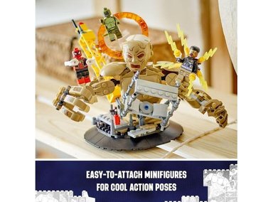 LEGO MARVEL SPIDER-MAN: SANDMAN: JUEGO DE CONSTRUCCIÓN INSPIRADO EN SPIDER-MAN NO WAY HOME CON HÉROES Y VILLANOS - 3