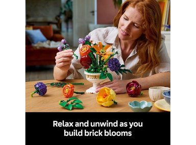 LEGO BOTANICALS JUEGO DE RAMOS FLORAL PARA ADULTOS, KIT DECORACIÓN PARA HOGAR, OFICINA O REGALO - 2