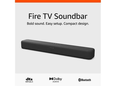 BARRA DE SONIDO FIRE TV CON DTS VIRTUAL:X, DOLBY AUDIO Y BLUETOOTH DE AMAZON - 1