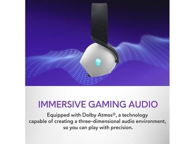 AURICULARES ALIENWARE AW725H LUZ LUNAR - 3