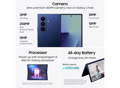CELULAR SAMSUNG GALAXY Z FOLD7 256GB SOMBRA AZUL - 4