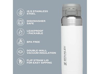 BOTELLA STANLEY QUICK FLIP GO, ACERO INOXIDABLE, DISEÑO A PRUEBA DE FUGAS Y PLEGABLE PARA VIAJES Y DEPORTES - 3