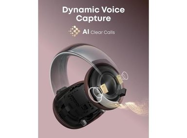 AURICULARES ANKER AEROCLIP, OREJA ABIERTA, COMODIDAD ADAPTABLE, MARRÓN ROSADO - 2