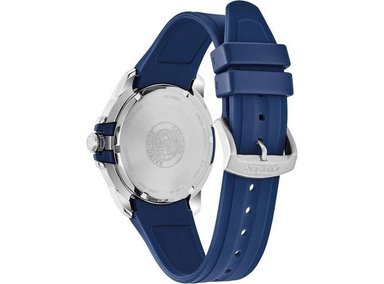 CITIZEN RELOJ ECO-DRIVE WEEKENDER PARA HOMBRE, ACERO INOXIDABLE Y CORREA DE POLIURETANO AZUL, ESFERA AZUL - 2