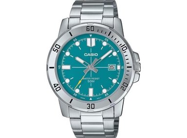CASIO MTP-VD01D-3E2V RELOJ CASUAL Y DEPORTIVO PARA HOMBRE CON ESFERA JADE Y CIERRE PLEGABLE - 1