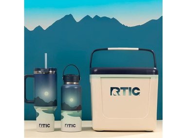 HIELERA PERSONAL RTIC, COMPACTA Y PORTÁTIL PARA CAMPING, PICNIC, PLAYA Y PESCA. CAPACIDAD PARA 12 LATAS - 6