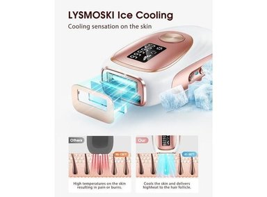 LYSMOSKI DEPILACIÓN IPL CON ENFRIAMIENTO PARA DEPILACIÓN INDOLORA Y DURADERA EN CASA, SEGURO PARA VARIAS ÁREAS DEL CUERPO - 7