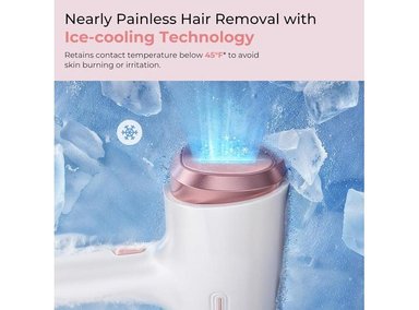 DEPILACIÓN LÁSER IPL PARA MUJERES, DISPOSITIVO CON ENFRIAMIENTO PARA CARA Y CUERPO, RESULTADOS SIN DOLOR A LARGO PLAZO - 4