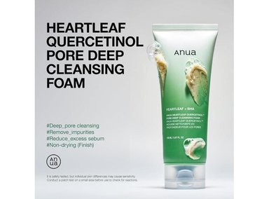 ANUA HEARTLEAF ESPUMA LIMPIADORA CON QUERCETINOL Y BHA 150ML - 2