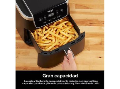 FREIDORA DE AIRE NINJA 4 EN 1: FREÍR, ASAR, RECALENTAR Y DESHIDRATAR CON TECNOLOGÍA AIR CRISP Y GRAN CAPACIDAD FAMILIAR - 2