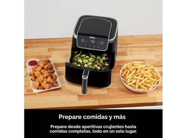 FREIDORA DE AIRE NINJA 4 EN 1: FREÍR, ASAR, RECALENTAR Y DESHIDRATAR CON TECNOLOGÍA AIR CRISP Y GRAN CAPACIDAD FAMILIAR - 4
