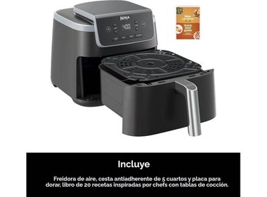 FREIDORA DE AIRE NINJA 4 EN 1: FREÍR, ASAR, RECALENTAR Y DESHIDRATAR CON TECNOLOGÍA AIR CRISP Y GRAN CAPACIDAD FAMILIAR - 8