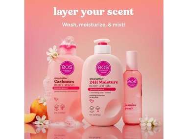 EOS SHEA BETTER LOCIÓN CORPORAL JASMINE PEACH, HIDRATACIÓN 24H, LIGERA, NO GRASA, VEGANA, CON KARITÉ NATURAL - 5