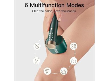 DEPILADORA IPL BOSIDIN, 6+1 MODOS, REJUVENECIMIENTO FACIAL, ENFRIAMIENTO DE HIELO, REDUCCIÓN DE VELLO PERMANENTE - 5