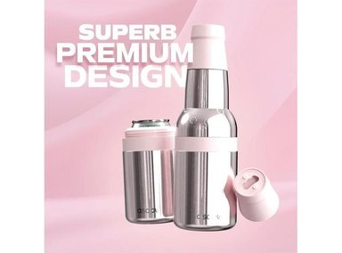 ASOBU FROSTY: ENFRIADOR DE BOTELLAS Y LATAS DE ACERO INOXIDABLE CON AISLAMIENTO Y ABREBOTELLAS INTEGRADO, LIBRE DE BPA - 4