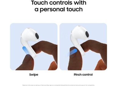 SAMSUNG GALAXY BUDS 4 2026 AI TRUE WIRELESS, NOISE CANCELLING, HI-RES AUDIO, LIVE TRANSLATION, WHITE, 2 YR WARRANTY - 10