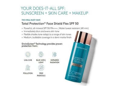 COLORESCIENCE PROTECTOR FACIAL TOTAL PROTECTION SPF 50 CON COBERTURA ADAPTABLE Y ACABADO DEMI-MATE - 3