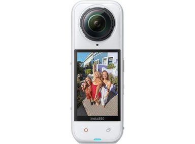 INSTA360 X5 SATIN WHITE: CÁMARA DE ACCIÓN 8K 360°, RESISTENTE AL AGUA, LENTES INTERCAMBIABLES, ESTABILIZACIÓN - 1