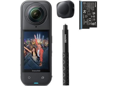 INSTA360 X5 - CÁMARA DE ACCIÓN 8K 360° IMPERMEABLE, LENTES REEMPLAZABLES, STICK INVISIBLE, ESTABILIZACIÓN AVANZADA - 1
