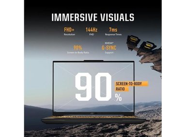 ASUS TUF GAMING F16, PANTALLA FHD+ 144HZ, INTEL CORE 5, RTX 4050, 8GB RAM, 512GB SSD - 5