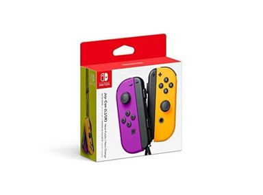 JOY-CON NINTENDO SWITCH EN NEÓN PÚRPURA Y NARANJA CON SENSOR GIROSCÓPICO Y CONTROL DE MOVIMIENTO - 3