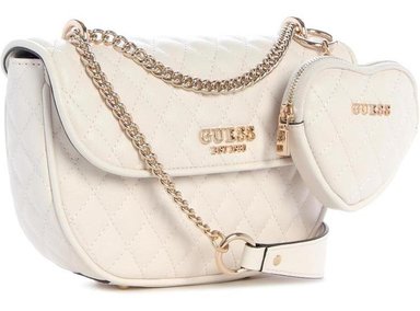 GUESS ATABEY: BOLSO CROSSBODY CONVERTIBLE ACOLCHADO EN PU CON ENCANTO REMOVIBLE, DISEÑO ELEGANTE - 4