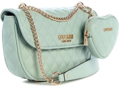 BOLSO CROSSBODY CONVERTIBLE GUESS, ECO SMALL GRAIN PU, CON CHARM REMOVIBLE, ELEGANTE Y FUNCIONAL - 3