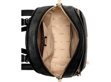 MOCHILA GUESS MANHATTAN II CON DISEÑO LOGO, CORREAS AJUSTABLES Y HERRAJES DORADOS, COAL LOGO - 2