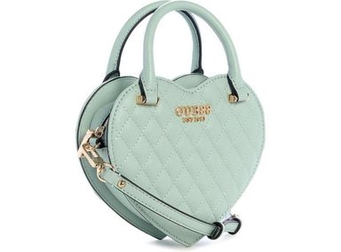 BANDOLERA ATABEY DE GUESS CON DISEÑO DE CORAZÓN Y CORREA DESMONTABLE EN POLIURETANO ACOLCHADO - 4