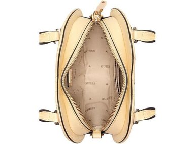 BANDOLERA ATABEY DE GUESS EN FORMA DE CORAZÓN CON CORREA AJUSTABLE, CIERRE DE CREMALLERA Y HERRAJES DORADOS - 4