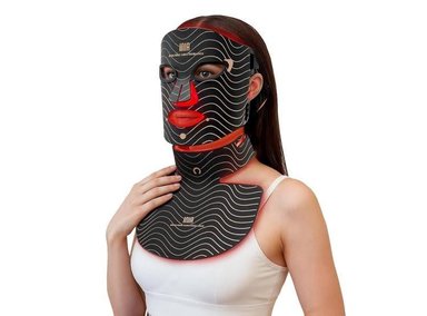 MÁSCARA DE LUZ ROJA PARA CARA Y CUELLO 4 MODOS LED RECARGABLE - 1