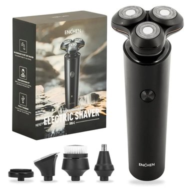 AFEITADORA ELECTRICA ECHEN X8S-C 5 EN 1 MULTIFUNCION IPX7 USB-C NEGRO - 1