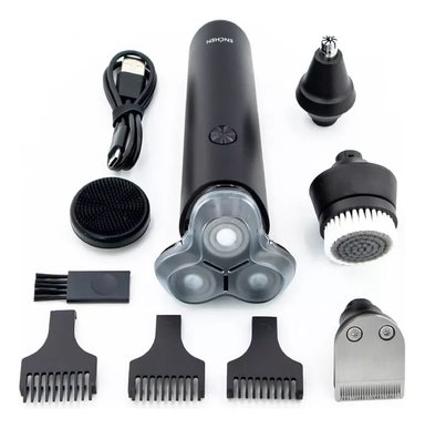 AFEITADORA ELECTRICA ECHEN X8S-C 5 EN 1 MULTIFUNCION IPX7 USB-C NEGRO - 7